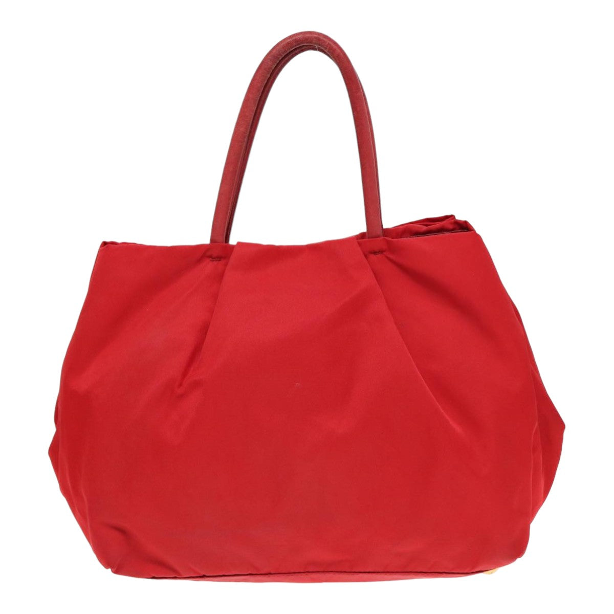 Prada Hand Bag Auth Nylon Red Travel Bag Red Auth 84453