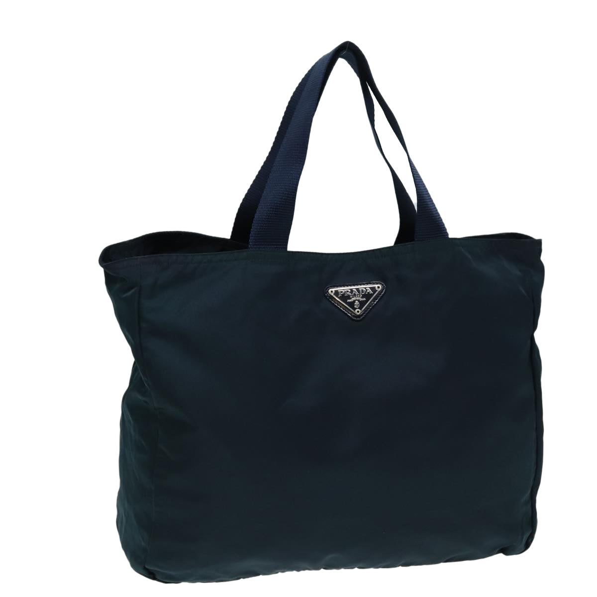 Prada Tote Bag Auth Nylon Blue Baby