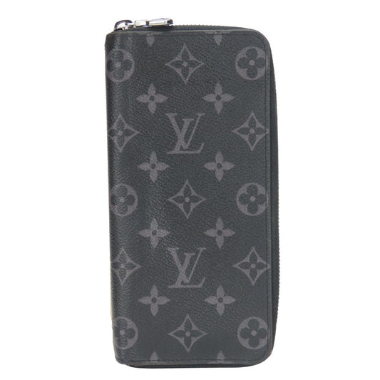 Louis Vuitton Long Purse M62295 Eclipse Zippy Monogram Black Wallet Case 2