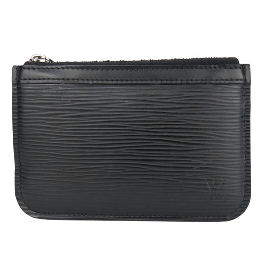 Louis Vuitton Coin M66602 Epi Noir Pochette Leather Clutch Bag