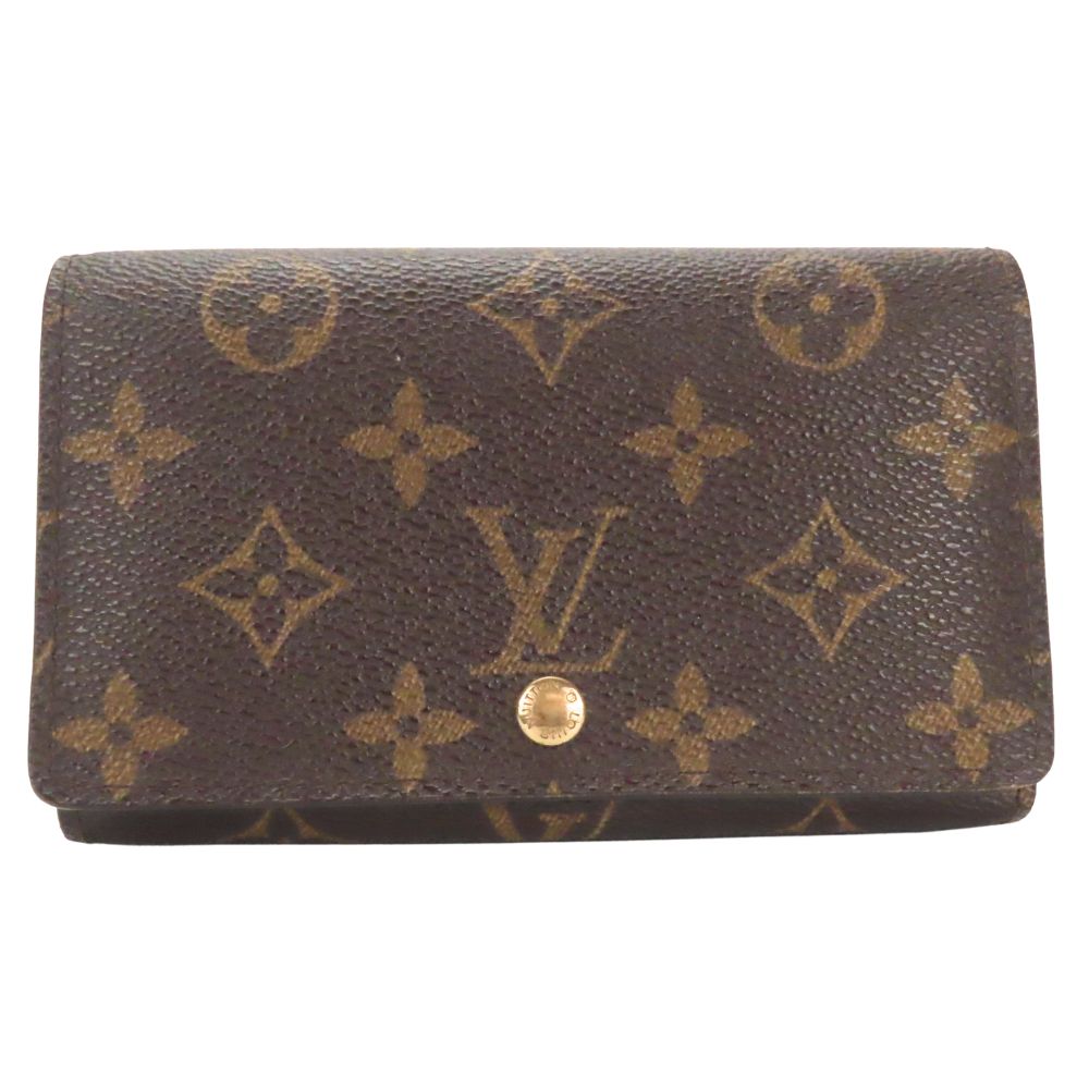 Louis Vuitton Bifold M61730 Portomonet Bie Tresol Monogram Brown Wallet Case
