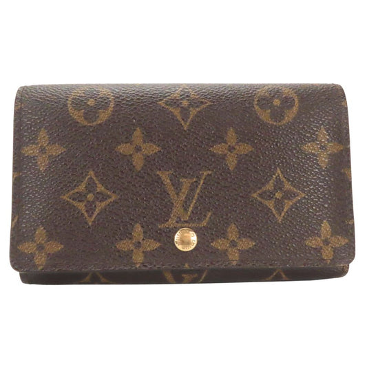 Louis Vuitton Bifold M61730 Portomonet Bie Tresol Monogram Brown Wallet Case