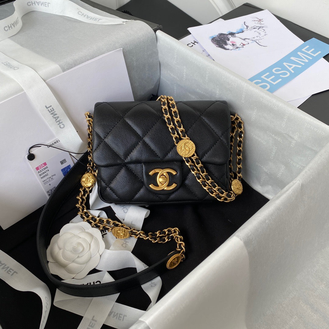 Chlmini Top Qualityap Bag With Top Handle Black Gold Shoulder Bag