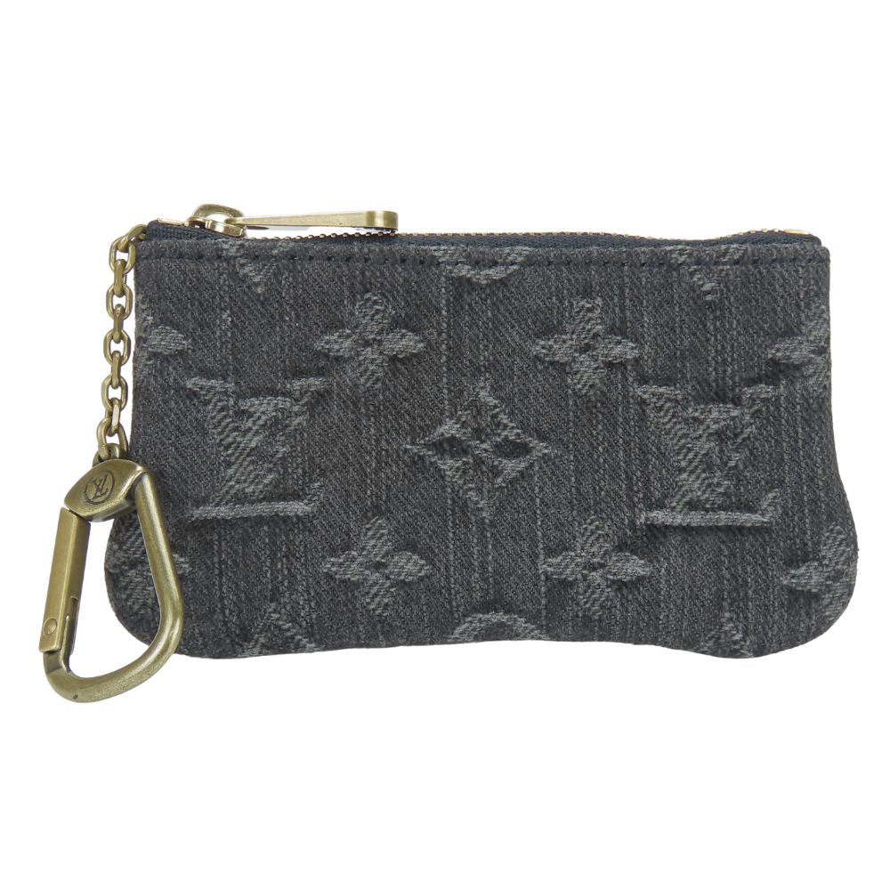 Louis Vuitton Coin M95616 Pochette cree Monogram Denim Gray Clutch Bag