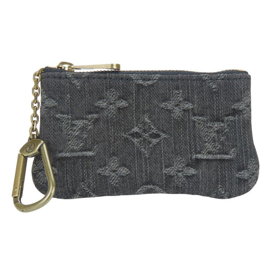 Louis Vuitton Coin M95616 Pochette cree Monogram Denim Gray Clutch Bag