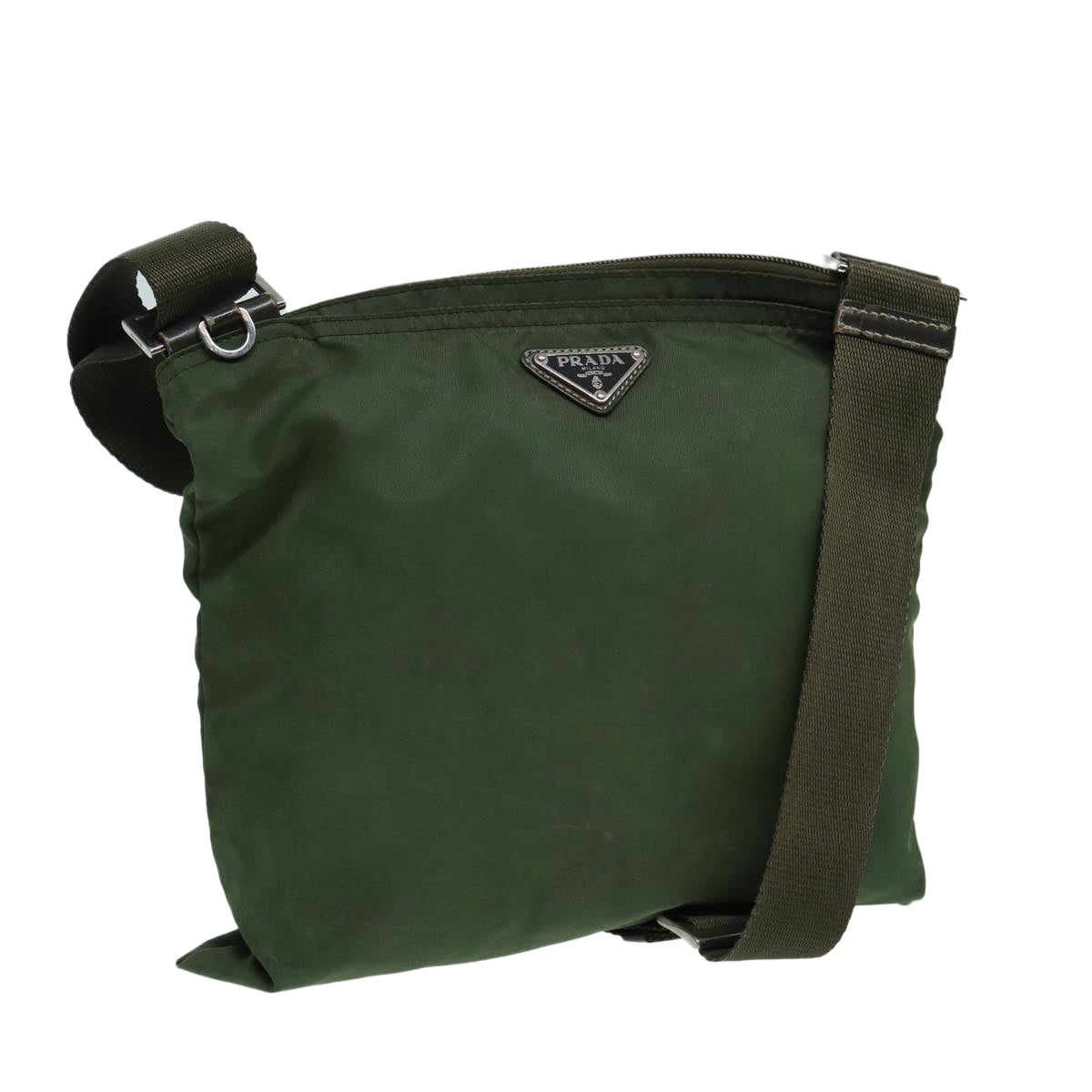 Prada Shoulder Bag Khaki Auth Nylon Khaki Auth 85133