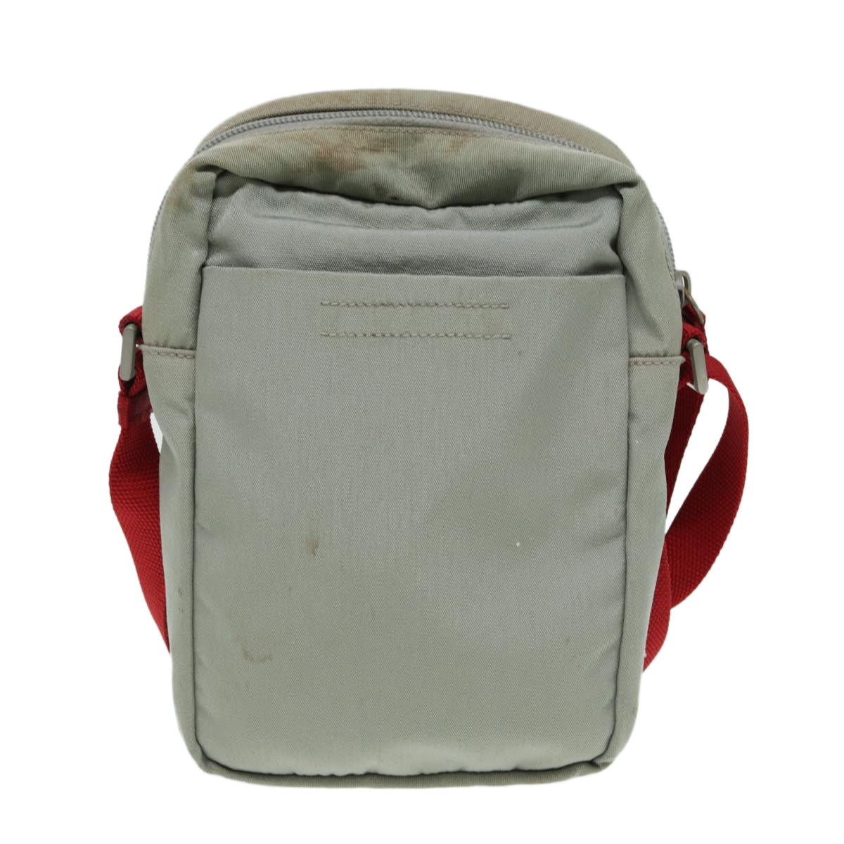Prada Sports Shoulder Bag Auth Nylon Gray Gray Auth 85159