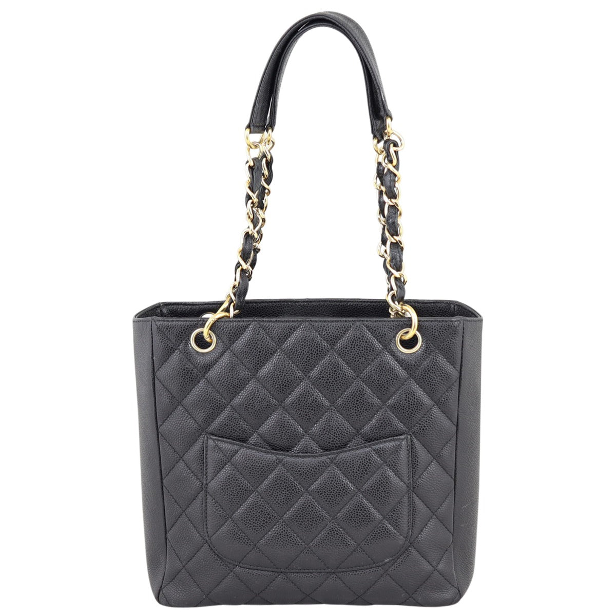Chanel Petite Shopping Tote Black Tote Bag