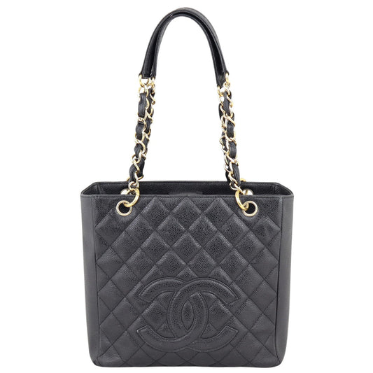 Chanel Petite Shopping Tote Black Tote Bag