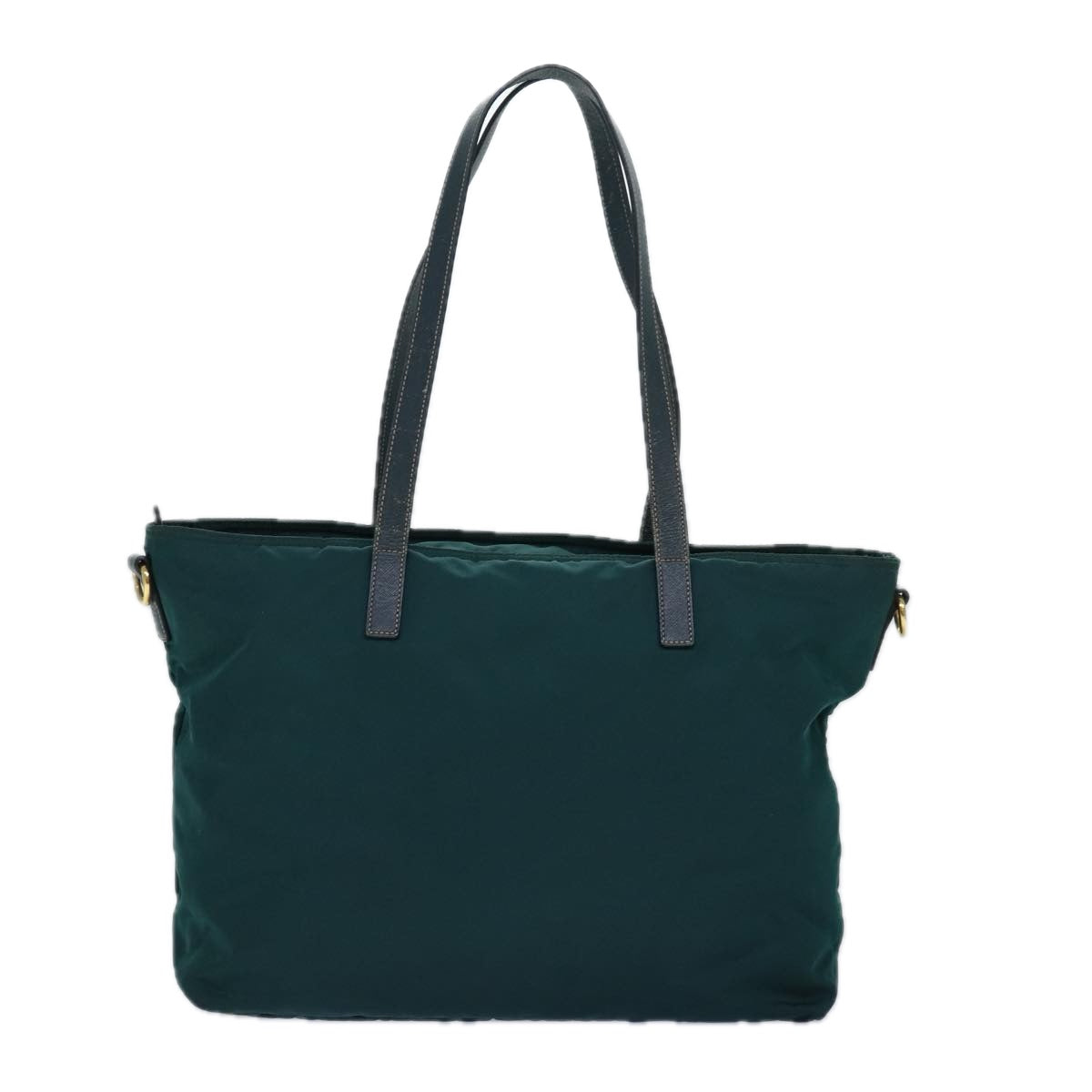 Prada Tote Bag 2Way Khaki Auth Nylon Gold
