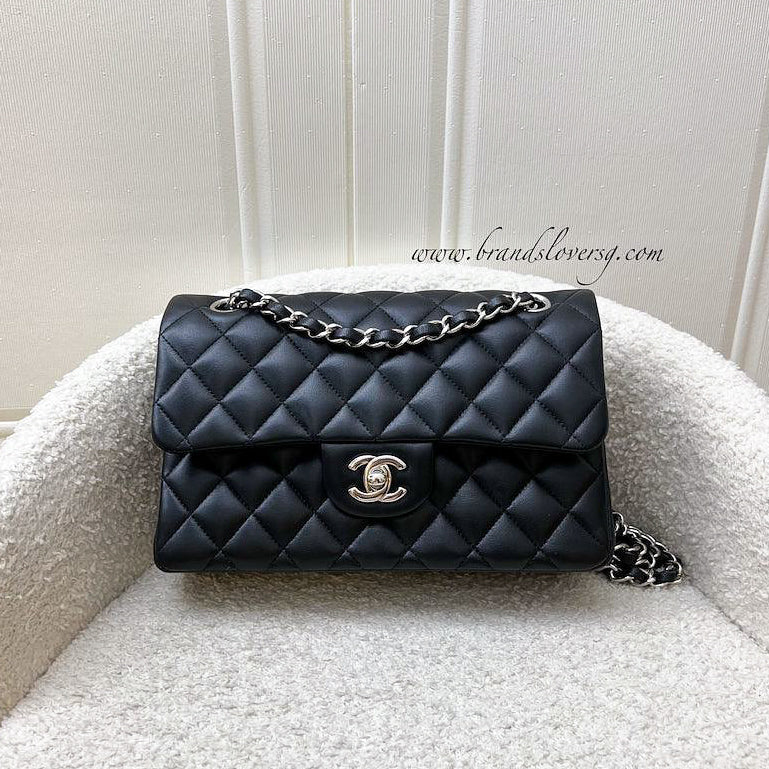 Chanel [Original Receipt - 2021] Small Classic Flap CF in Black Lambskin and SHW (Model: ) Accessory