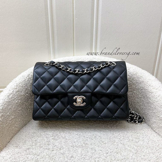 Chanel [Original Receipt - 2021] Small Classic Flap CF in Black Lambskin and SHW (Model: ) Accessory