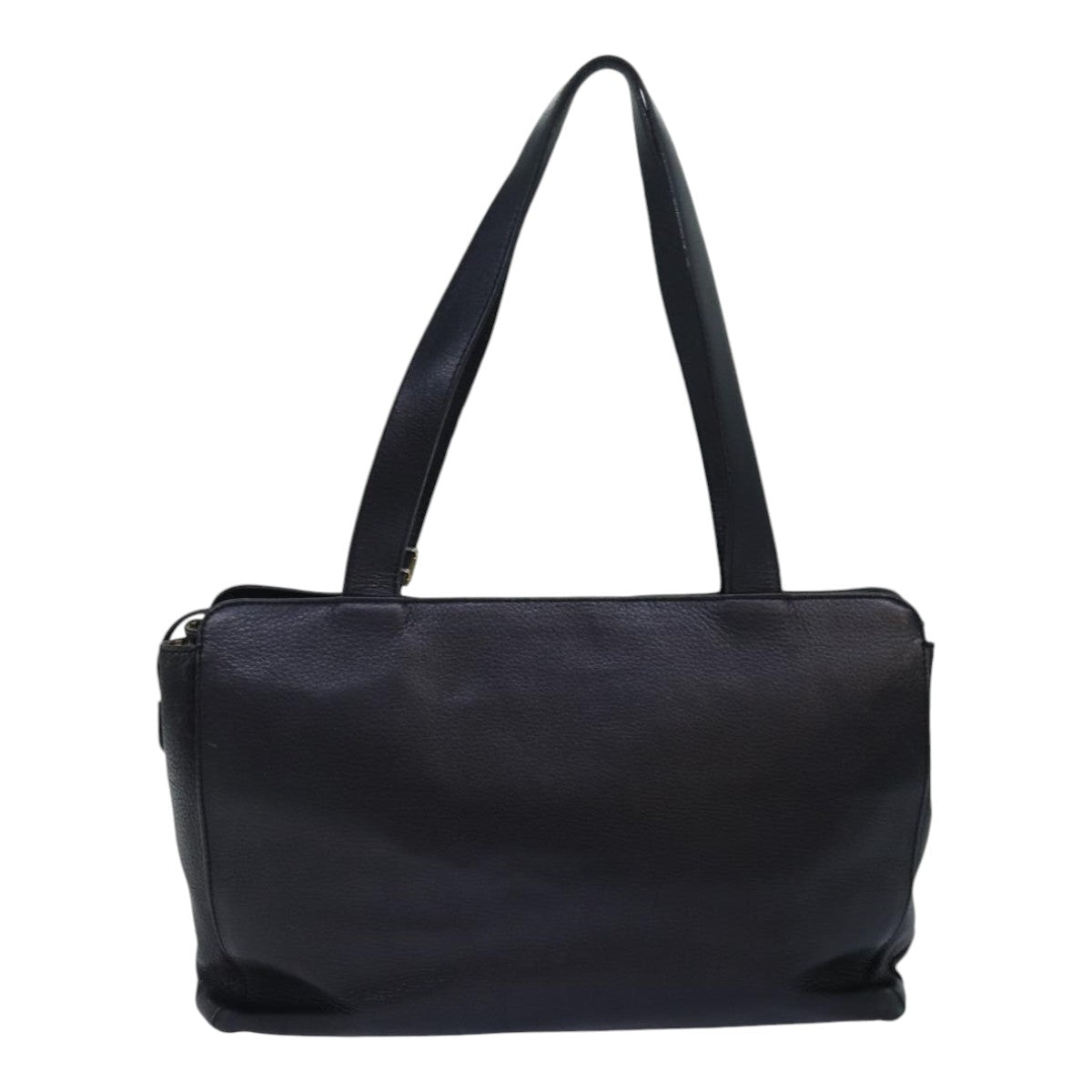 Burberry Luxury ss Shoulder Bag Auth Leather Black Silver