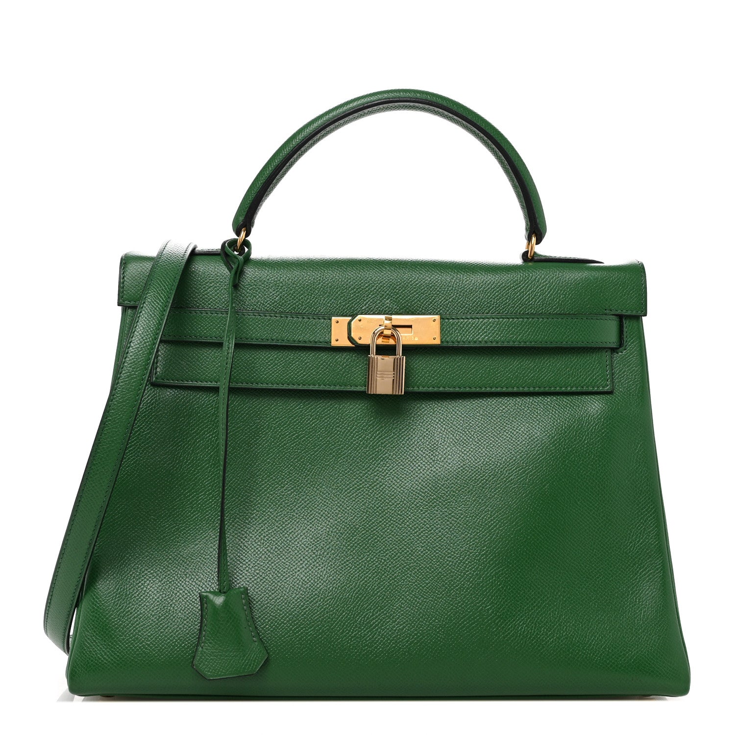 Hermes Courchevel Kelly Retourne Vert Bengale Handbag Travel Bag