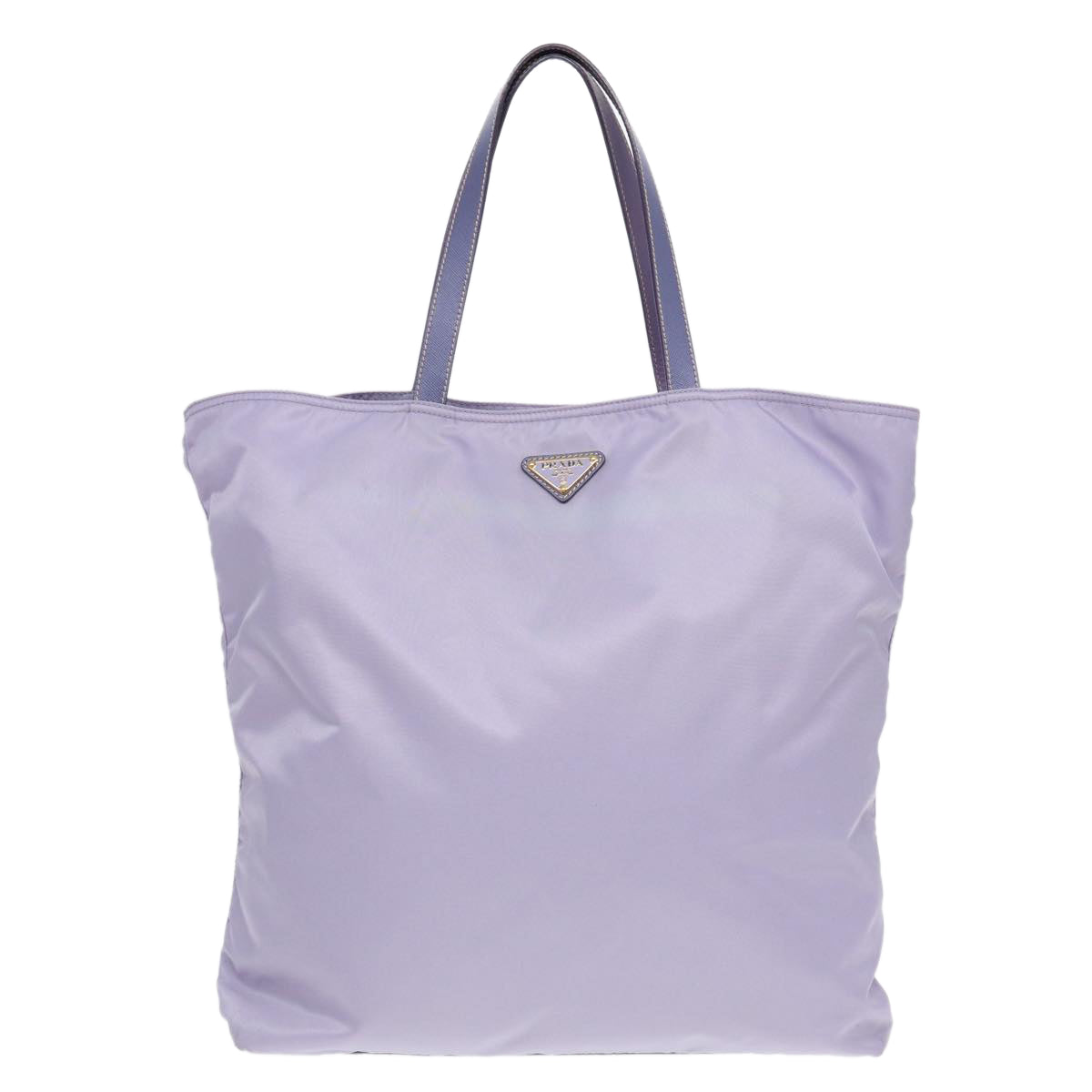 Prada Robot Tote Bag Auth Nylon Gold Purple