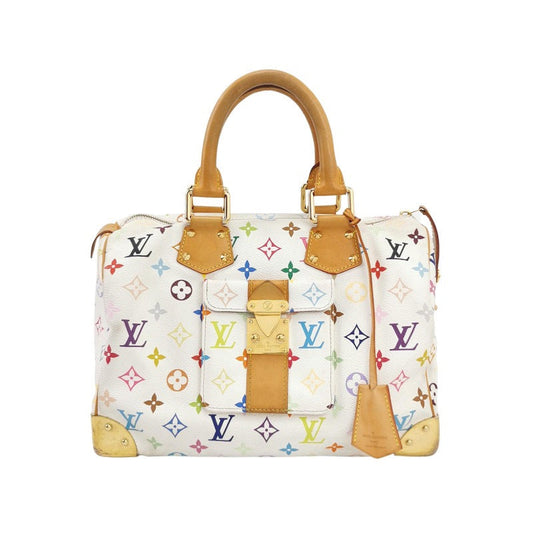 Louis Vuitton x Takashi Murakami Speedy 30 White Multicolor Handbag Multicolor 1