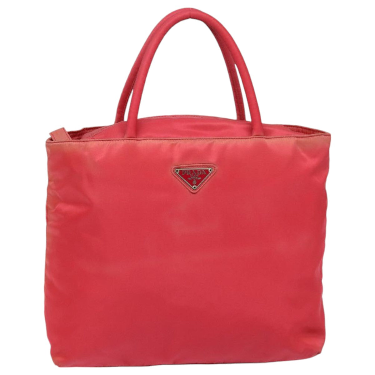 Prada Hand Bag Auth Nylon Red Travel Bag