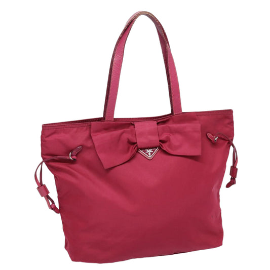 Prada Tote Bag Auth Nylon Pink