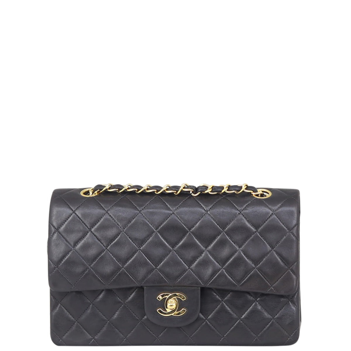 Chanel Classic Double 2 Series Handbag Black Medium Medium 22032021