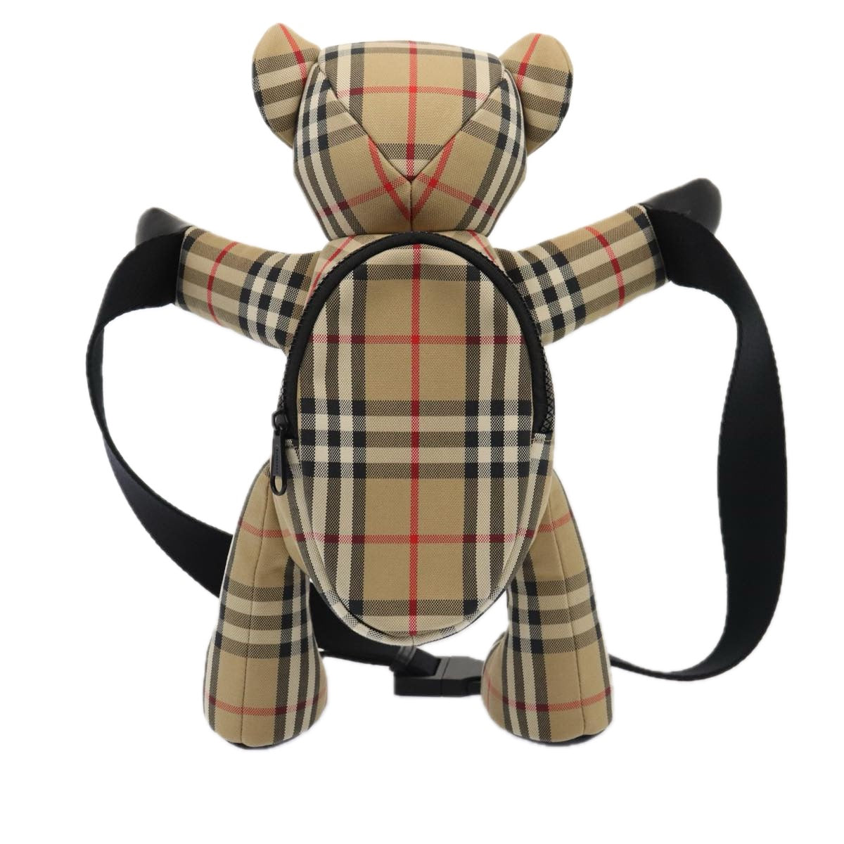 Burberry Luxury Nova Check Shoulder Bag Auth 86482A Canvas Beige