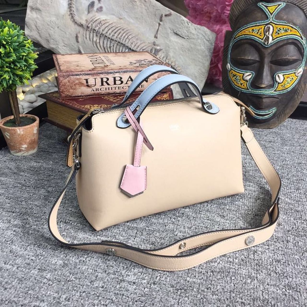 Fi By The Way Metop Qualityum Bag Beige Crossbody Bag