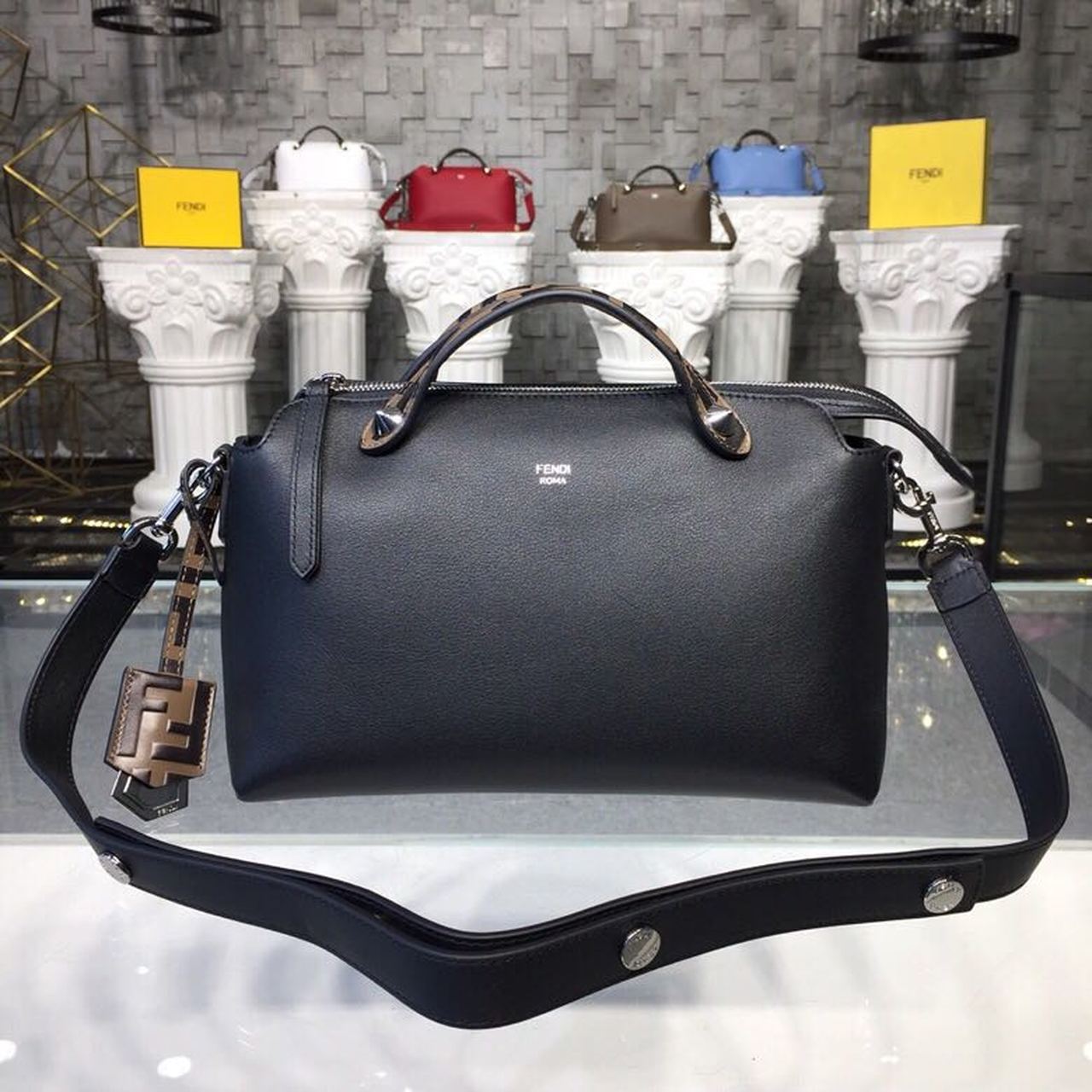 Fendi Top QualityTop Quality By Way Black Medium FF Crossbody Bag Ff 8Bl1461D5F0Gxn
