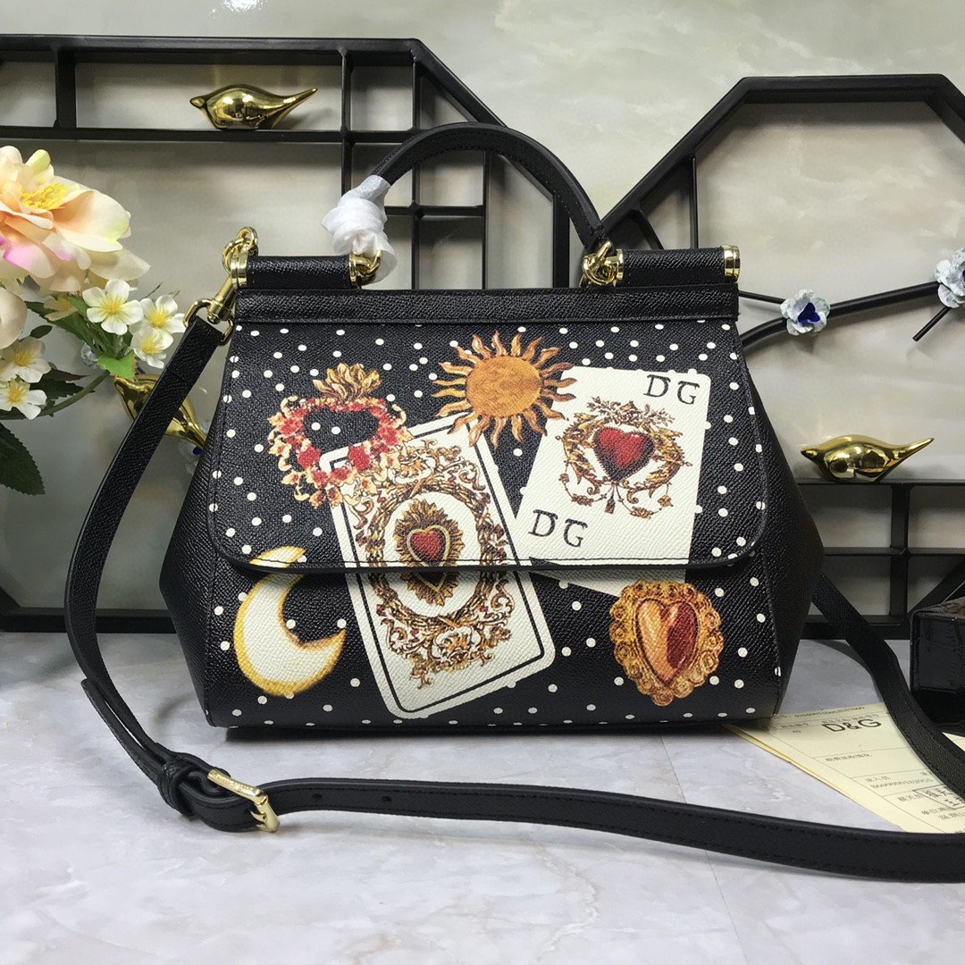 90S Sicily Print Multicolor Logo Travel Bag