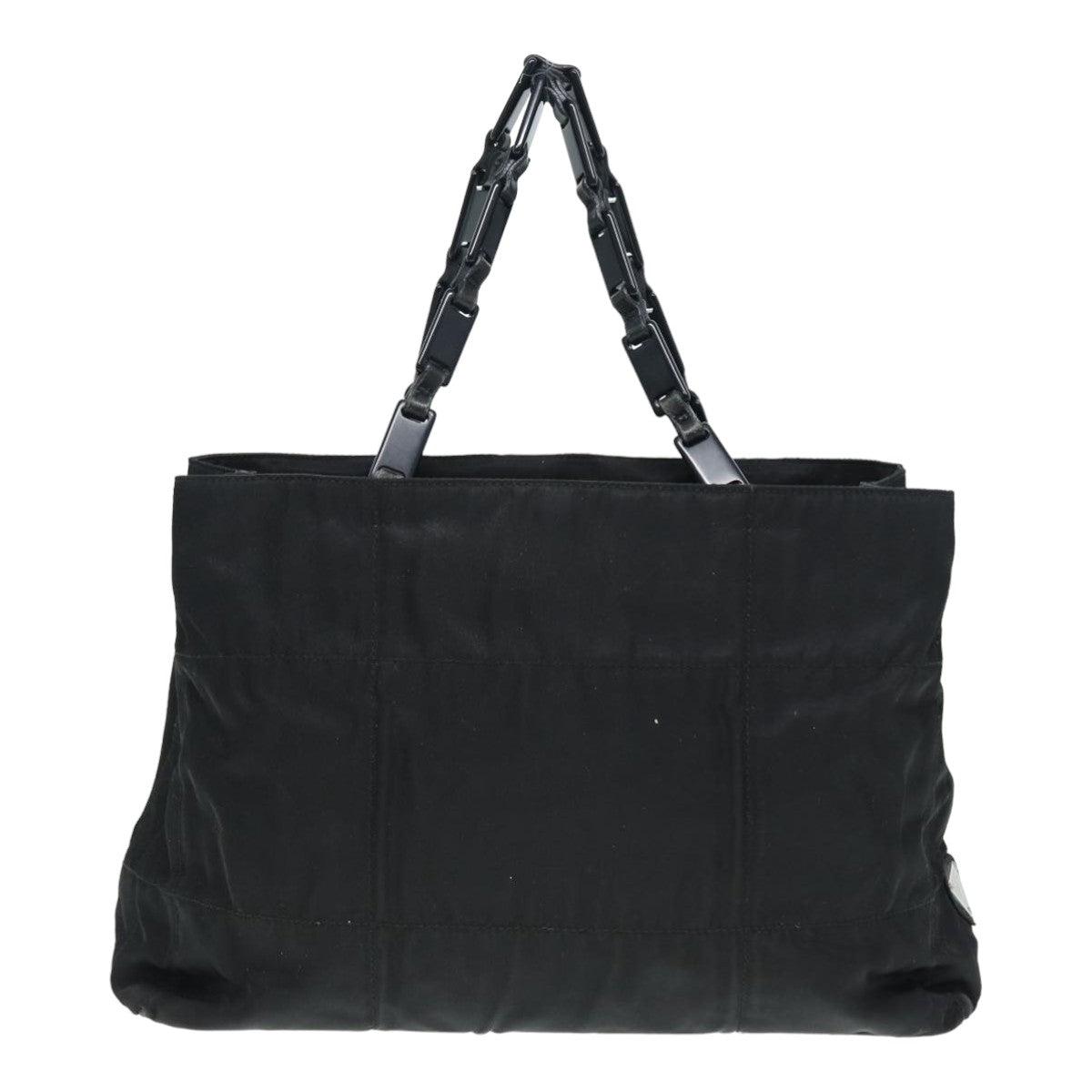 Prada Hand Bag Auth Nylon Black Travel Bag Black Auth 87322