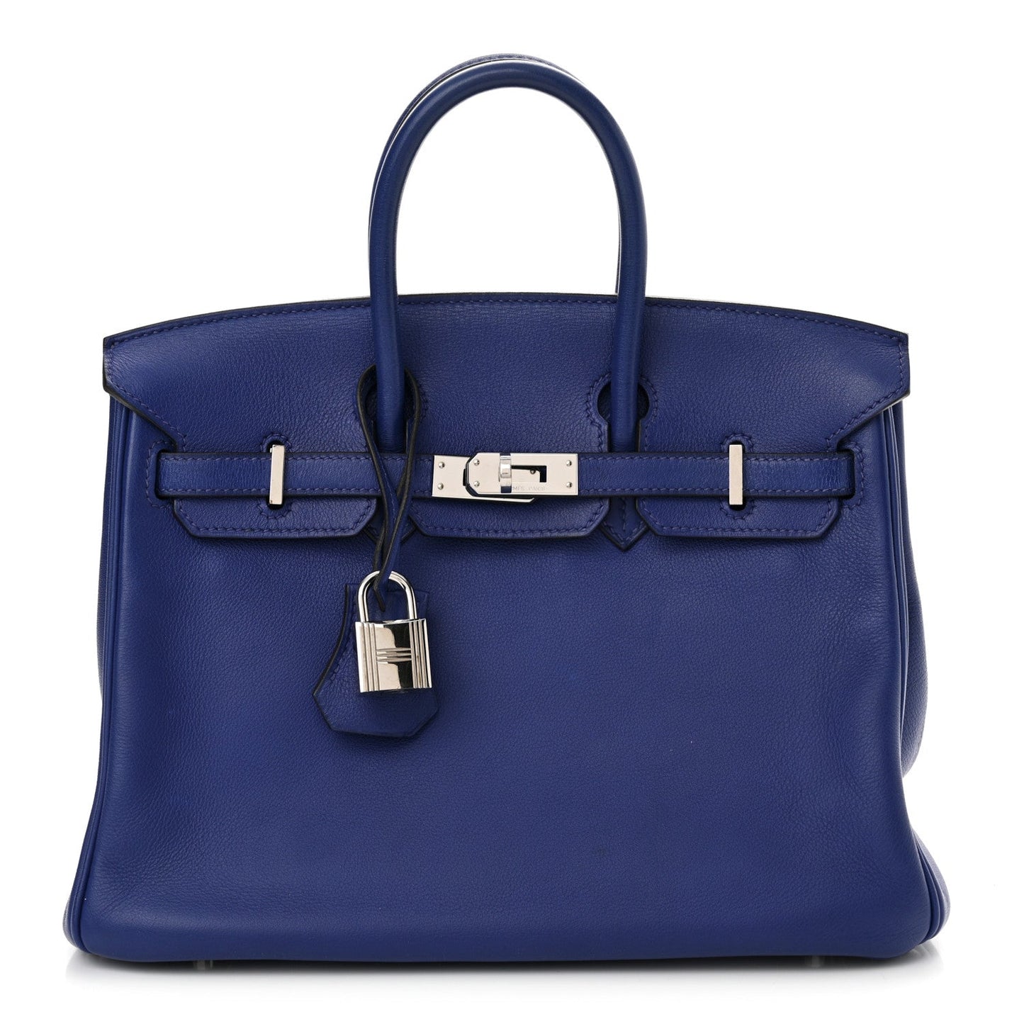 Hermes Swift Birkin Bleu Electrique Handbag Travel Bag