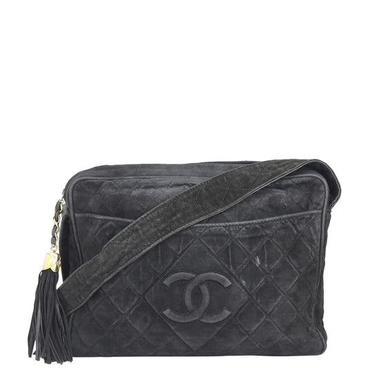 Chanel CC Camera Bag Suede Handbag