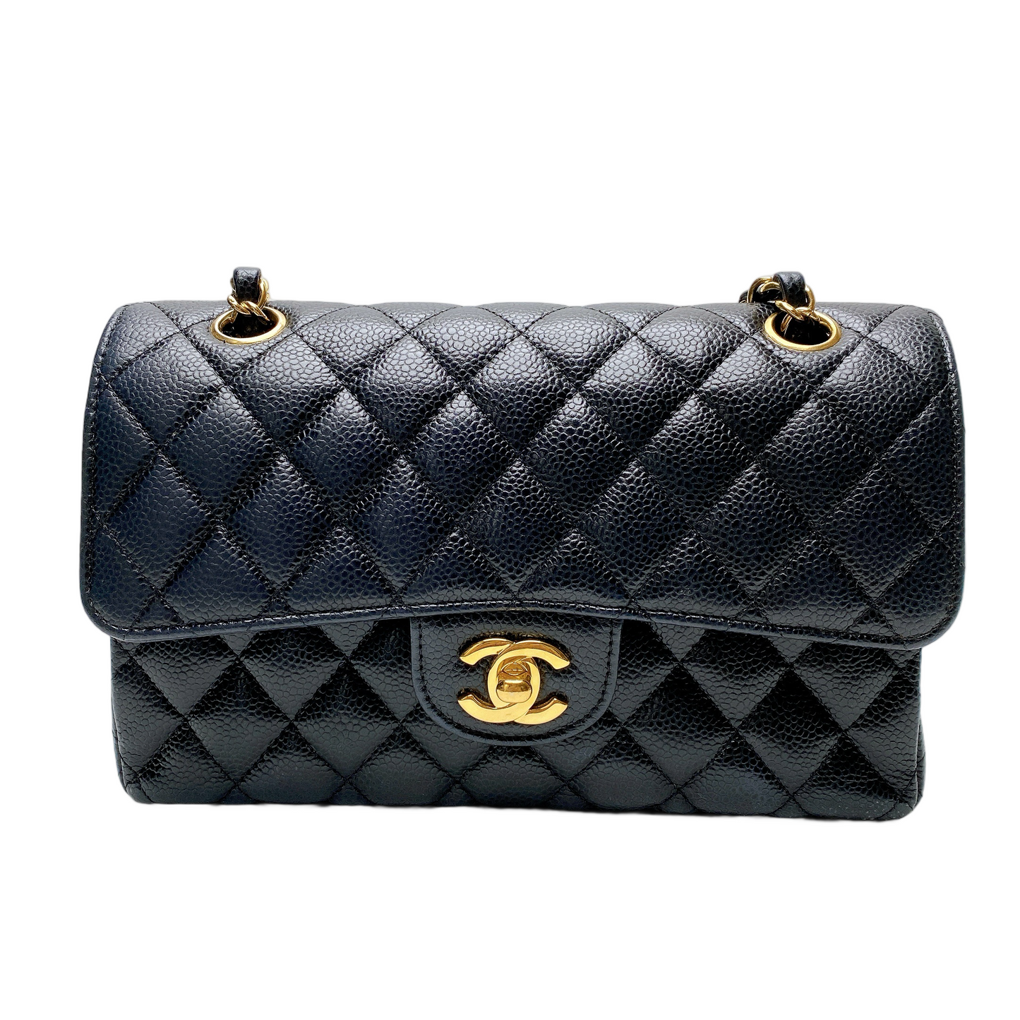 Chanel CF SMALL CAVIAR IN GHW Accessory