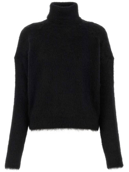 YSL Saint Laurent Saint Laurent Trending Women Mohair Blend Turtleneck Black Travel Bag