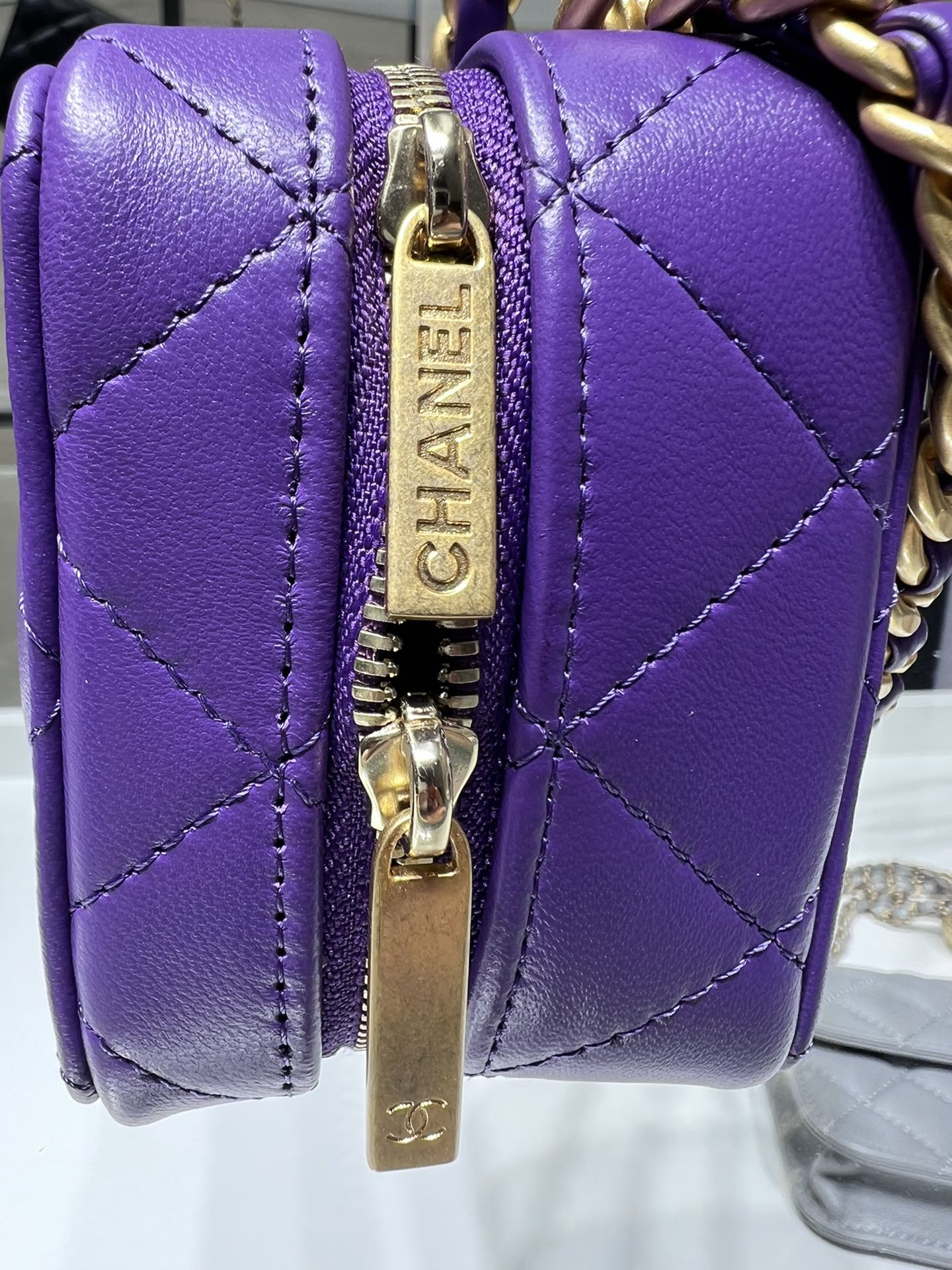 CHLVanity Purple 9cm 3.5in Chain Handbag