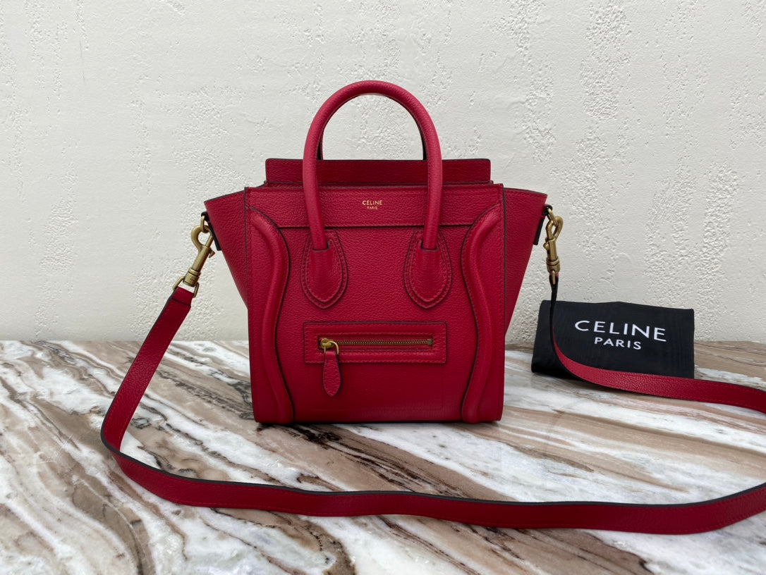 Gucci Top Quality Nano Lu age Bag In Red Travel Bag 8In20Cm 6677