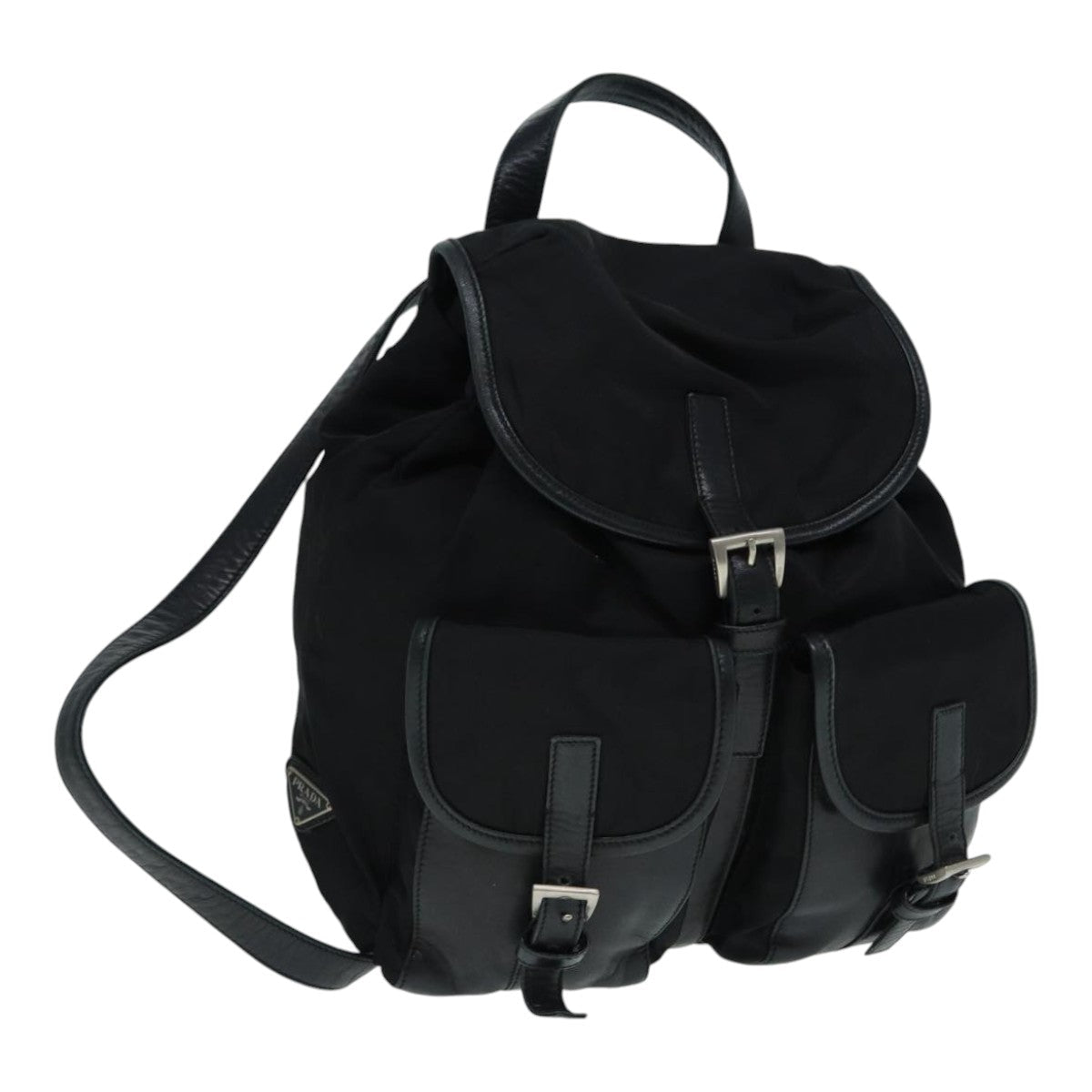 Prada Backpack Auth Nylon Black