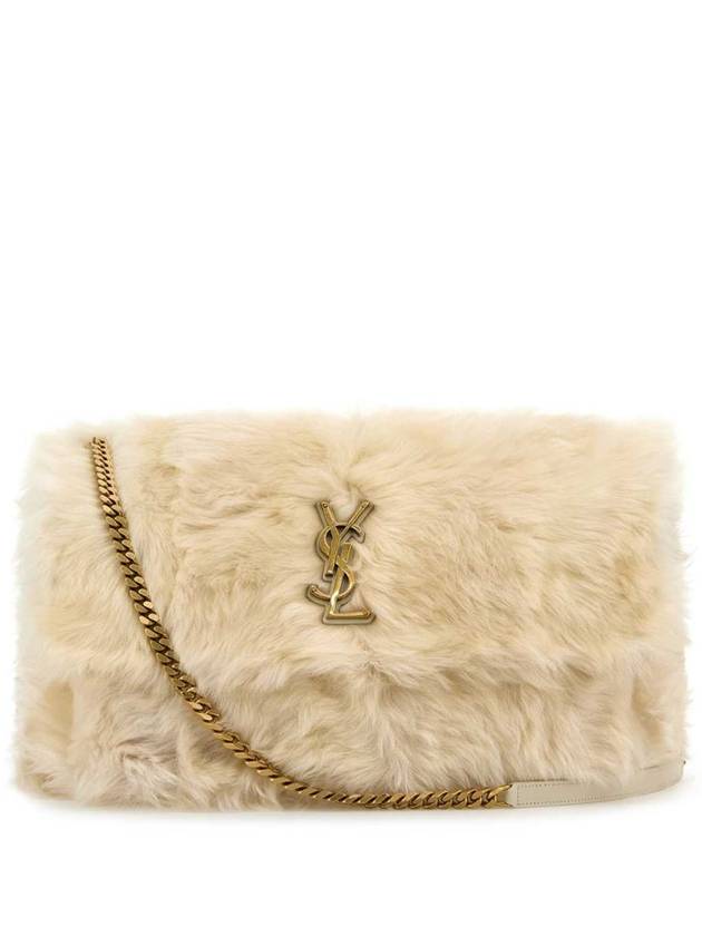 YSL Saint Laurent Luxury Trending Niki Oversized Shearling Shoulder Bag Polaire