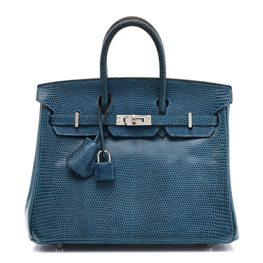 Hermes Lizard Birkin Mykonos Handbag Travel Bag