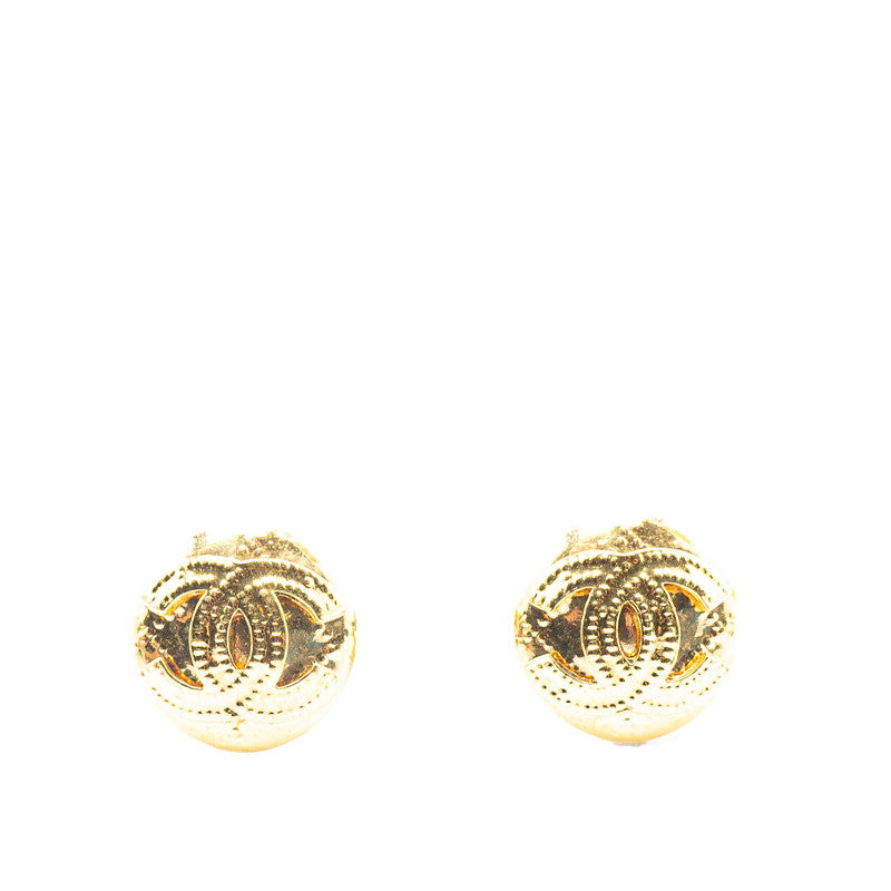 Gold Plated Coco Mark Earrings Jewelry Boutique