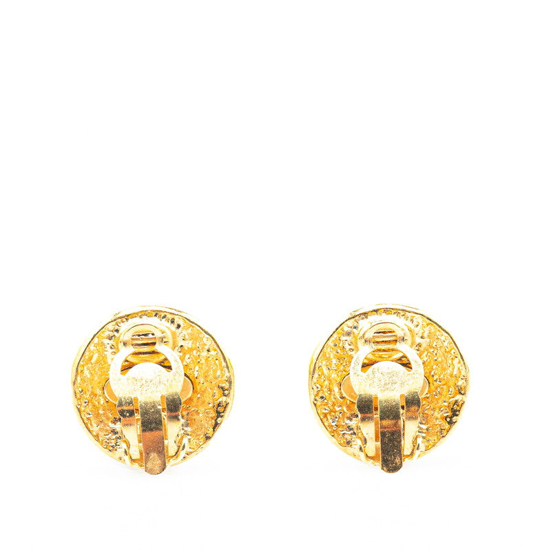 Gold Plated Coco Mark Earrings Jewelry Boutique