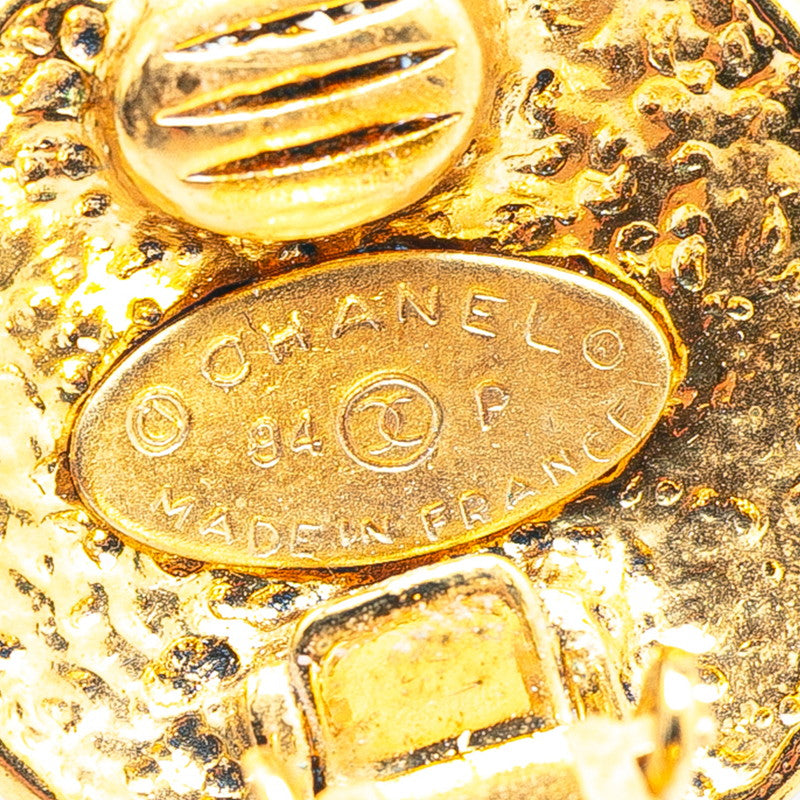Gold Plated Coco Mark Earrings Jewelry Boutique