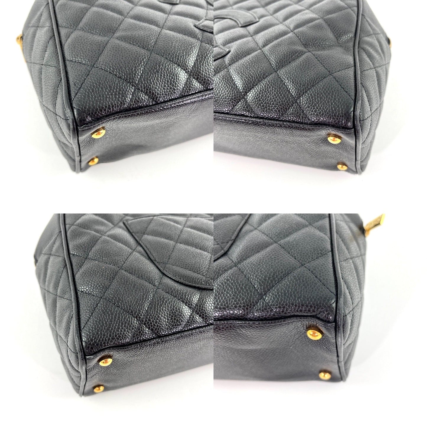 Chanel Black Timeless Caviar Leather Bowler Accessory