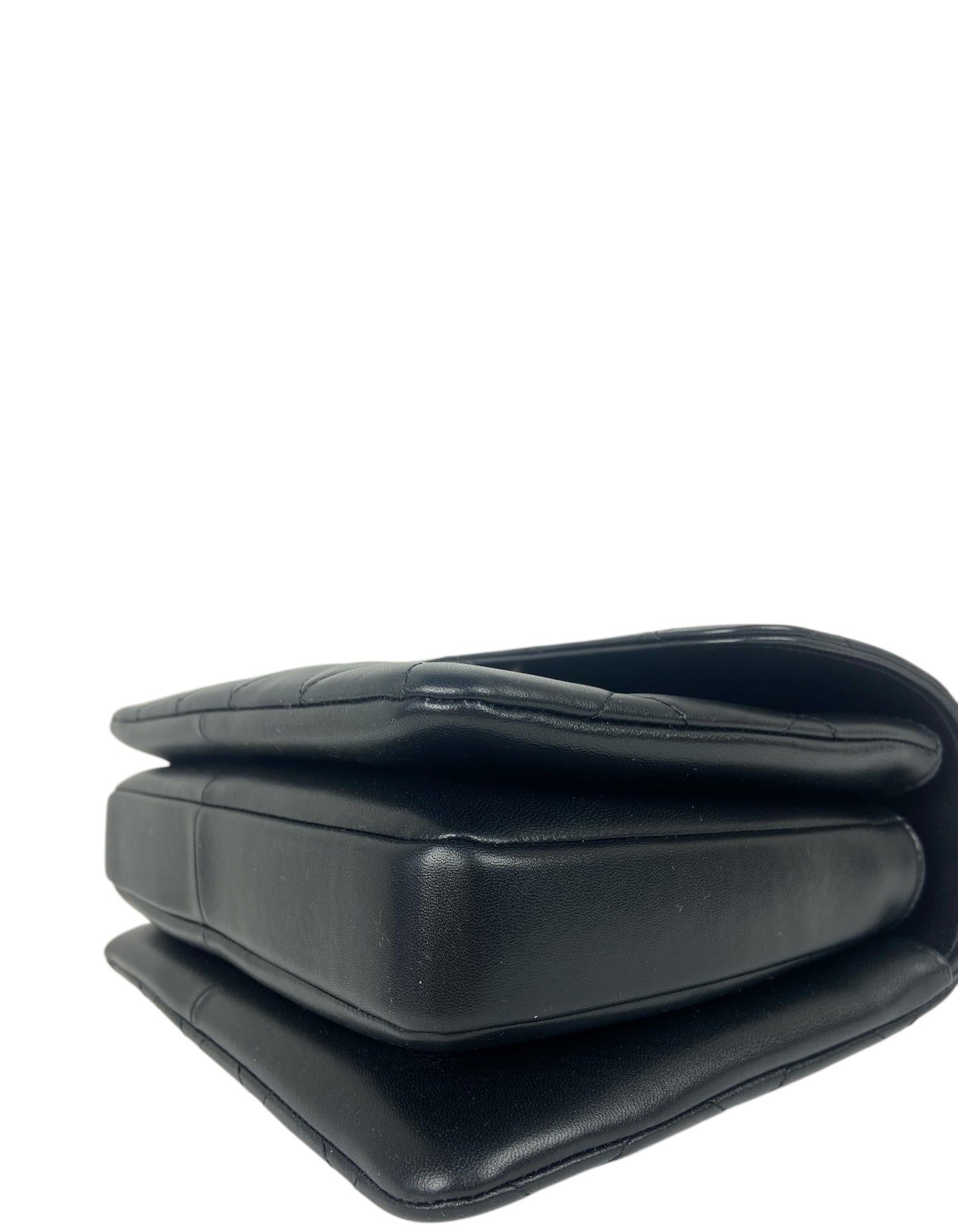 Chanel 2025 Black Lambskin Quilted Trendy CC Bag