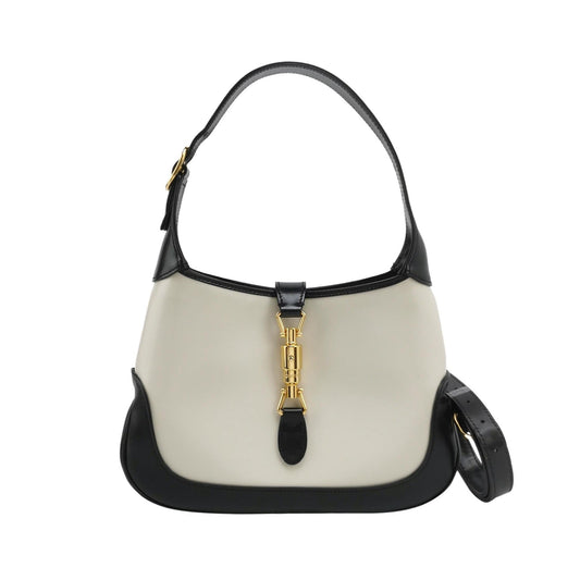 Gucci Jackie Leather Black White Small Travel Bag