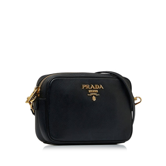 Prada Prada Camera Bag Black Saffiano Lux Crossbody Bag