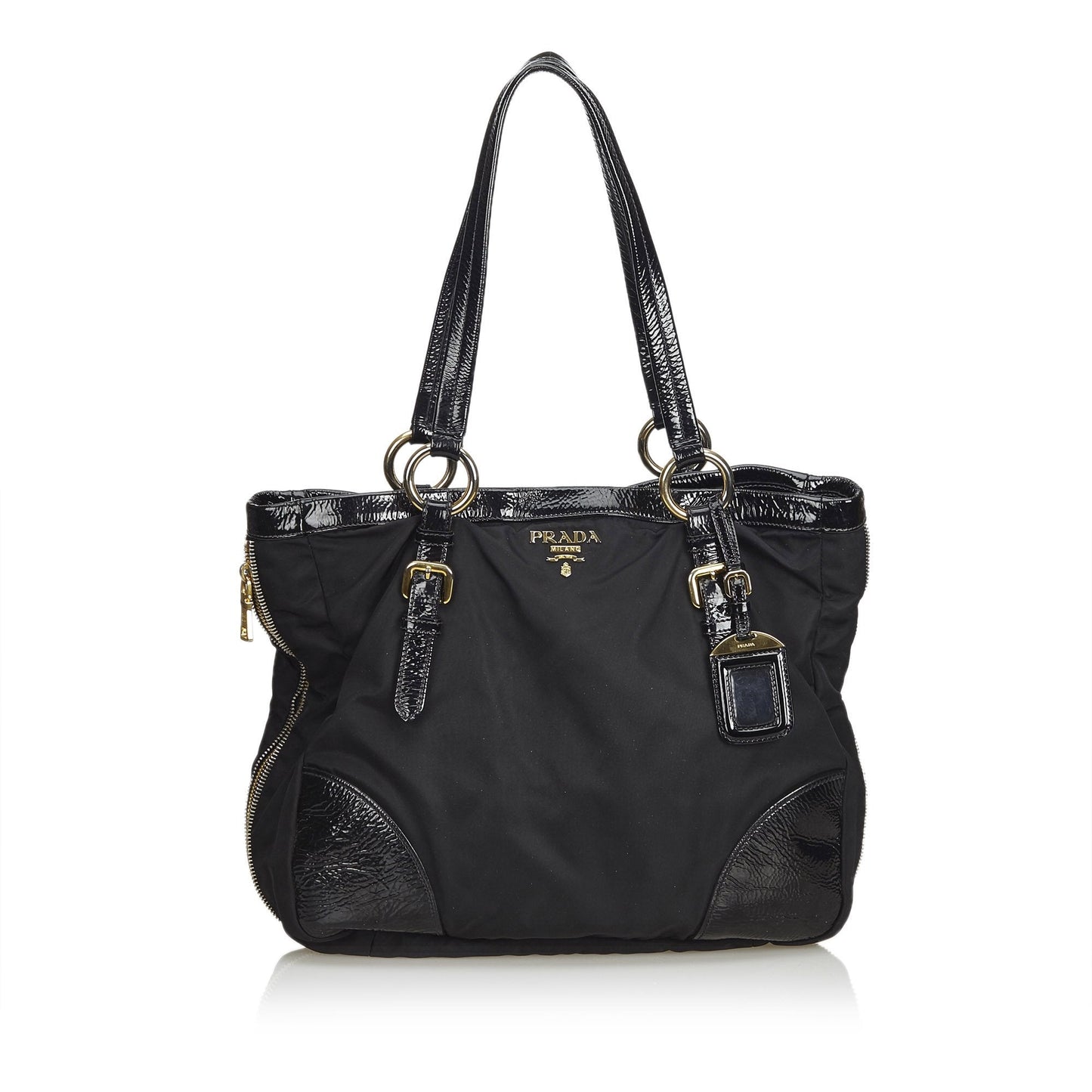 Prada Fabric Tote Bag Italy Nylon Black Bag Italy 7