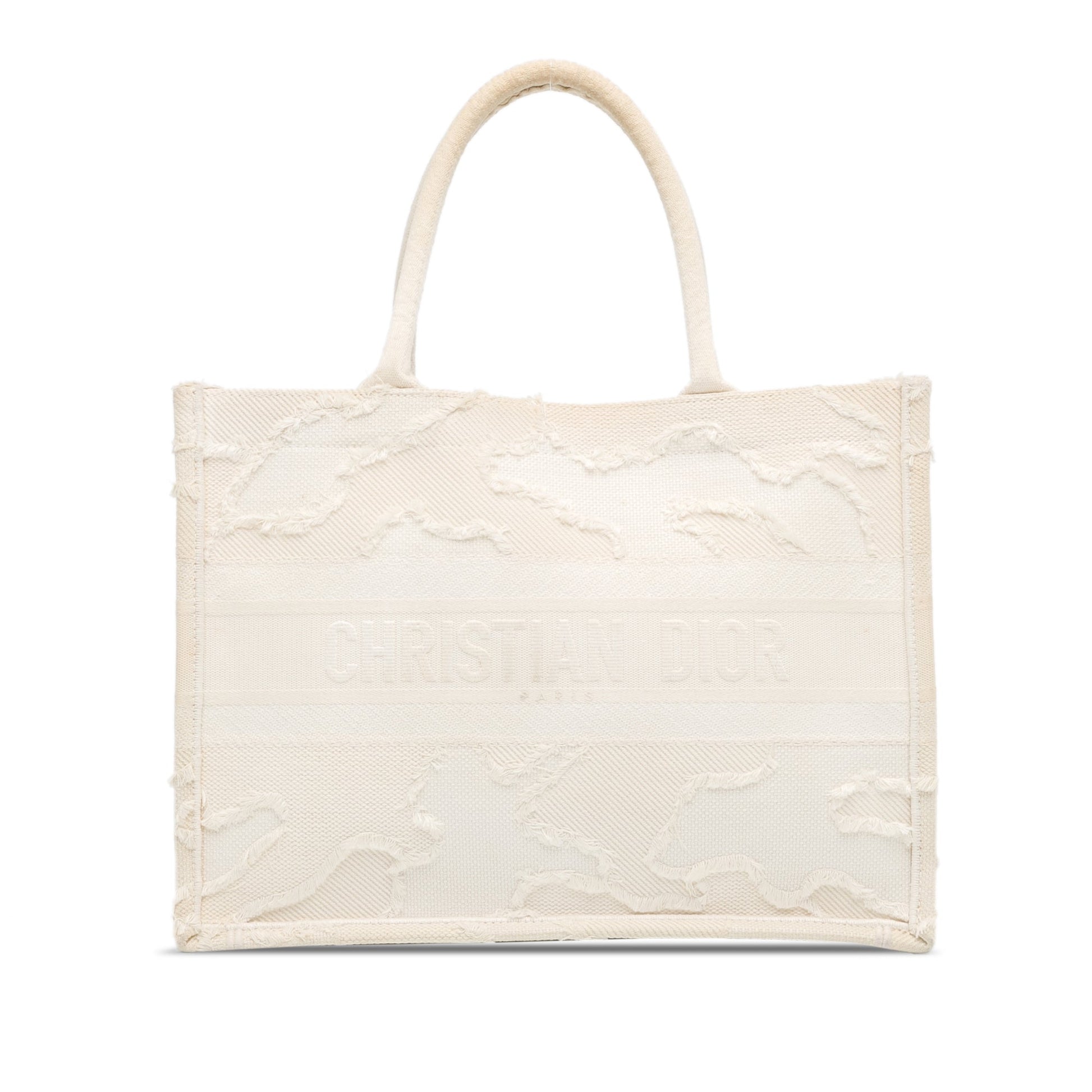 Dior Handbag Camouflage Book Tote 2 White Medium Tote Bag