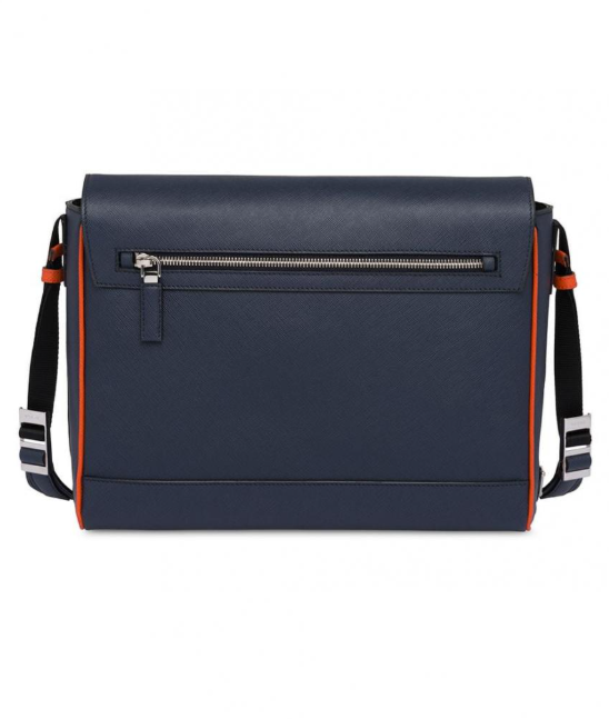 Prada Shoulder Bag Leather Saffiano Orange