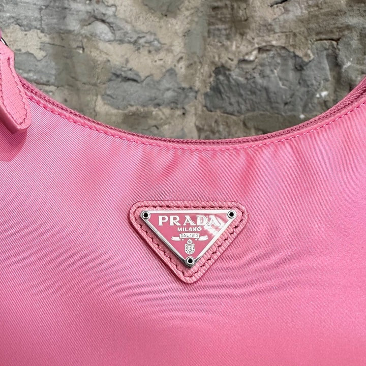 Prada Tessuto Re Edition Bag Pink Mini Shoulder Bag