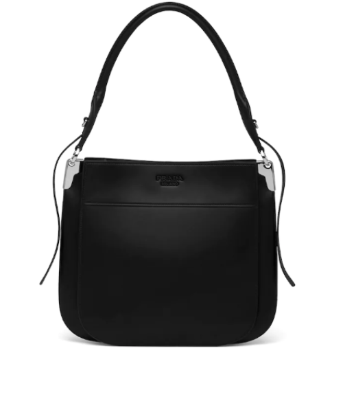 Prada Margit Shoulder Bag Leather Black