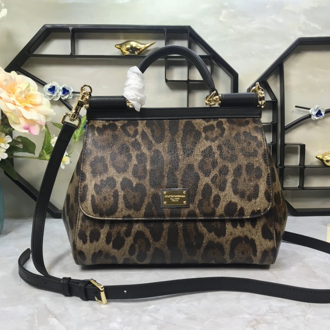 Leopard Print Metop Qualityum Sicily Top Handle Travel Bag